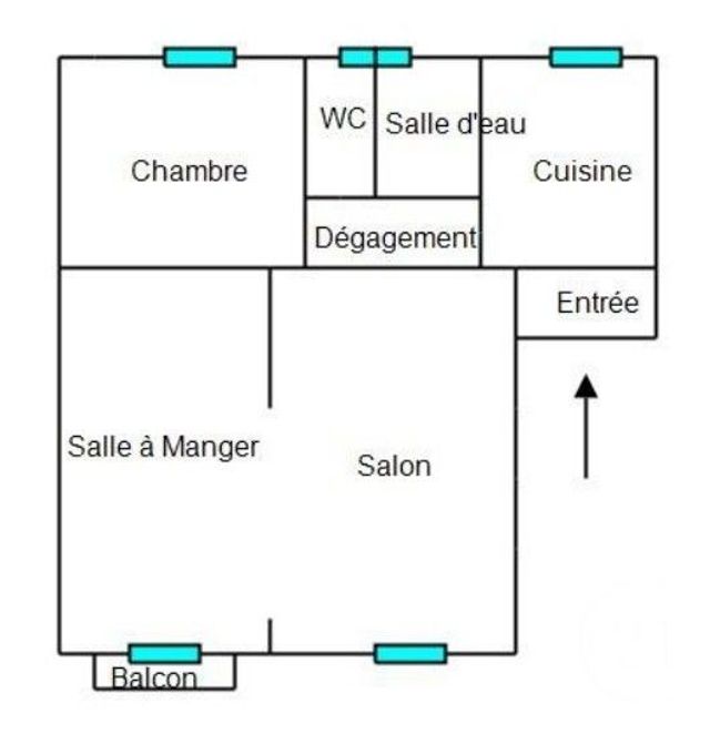 Appartement T3 à vendre - 3 pièces - 59.52 m2 - MENTON - 06 - PROVENCE-ALPES-COTE-D-AZUR - Century 21 Agence Molière